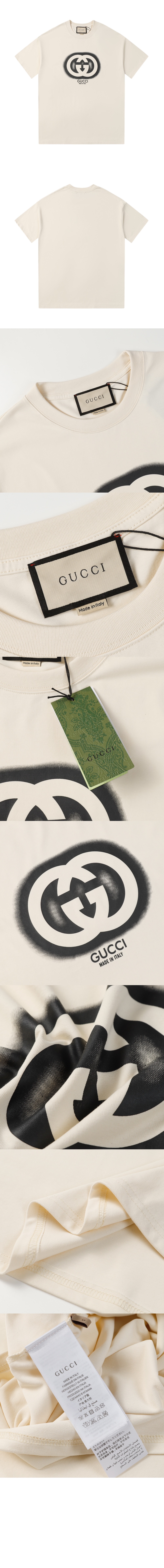 구찌 로고 프린트 반팔