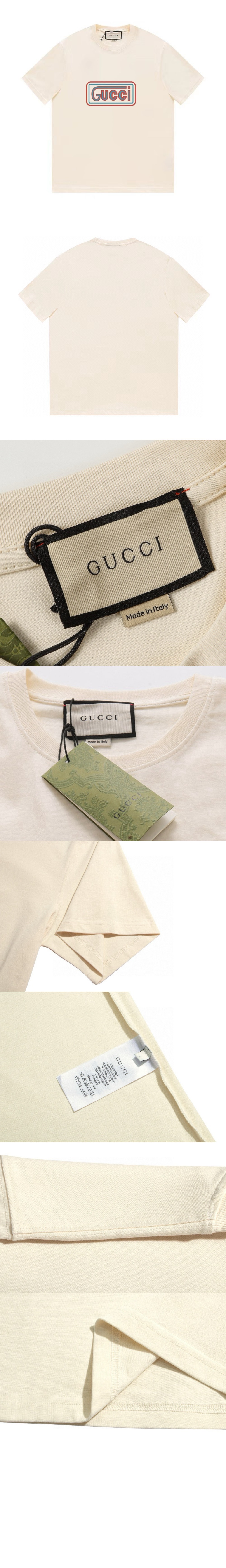 구찌 로고 프린트 반팔