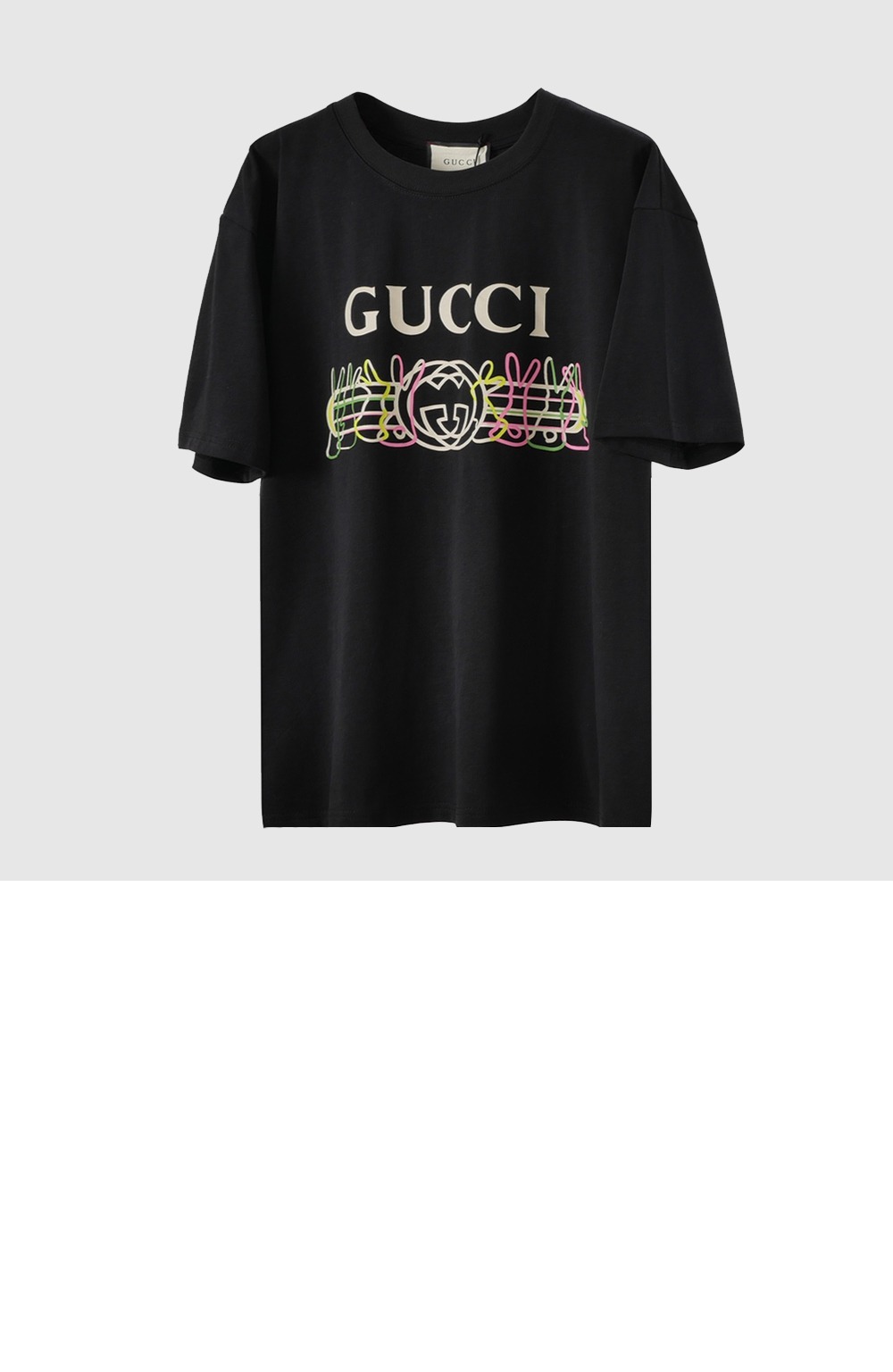 구찌 로고 프린트 반팔