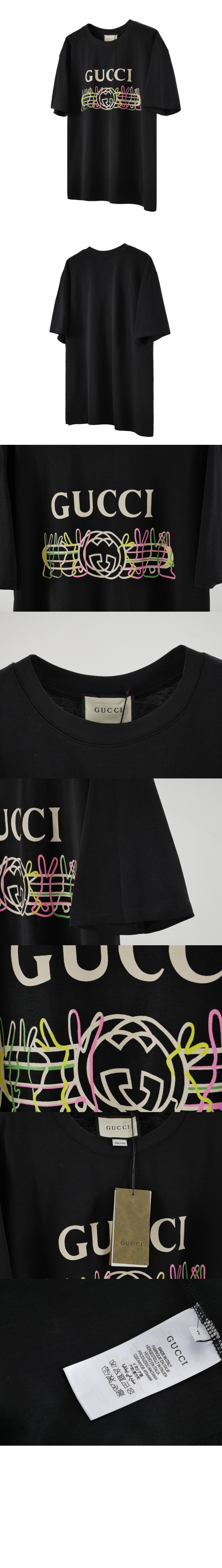 구찌 로고 프린트 반팔