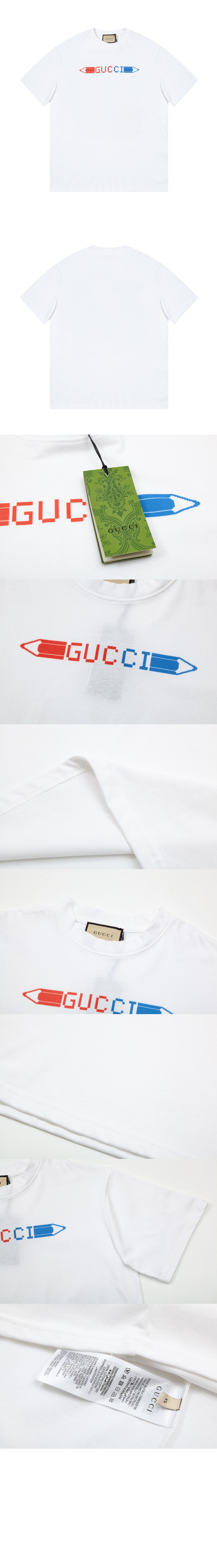 구찌 로고 프린트 반팔