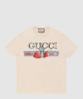 구찌 로고 프린트 반팔