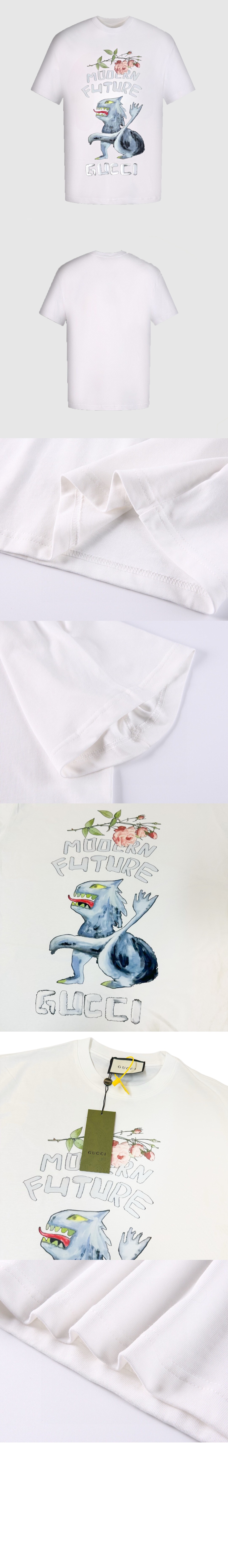 구찌 로고 프린트 반팔