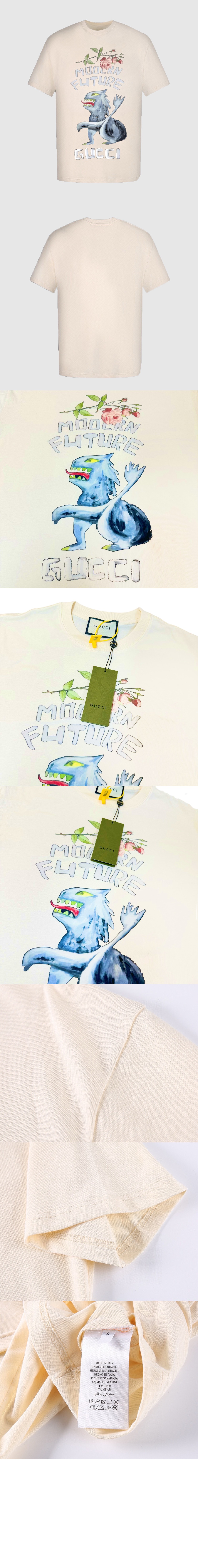 구찌 로고 프린트 반팔