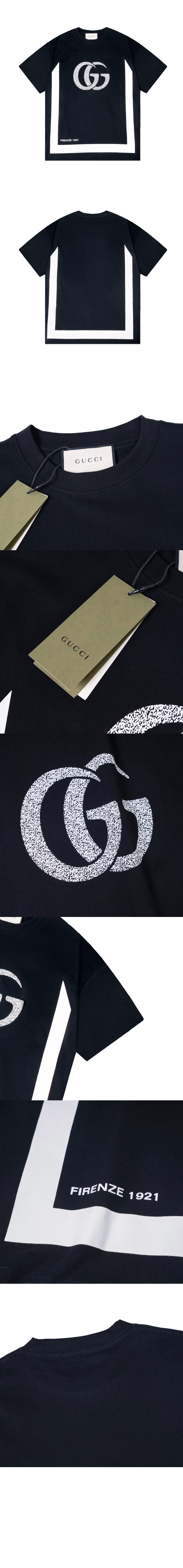 구찌 로고 프린트 반팔