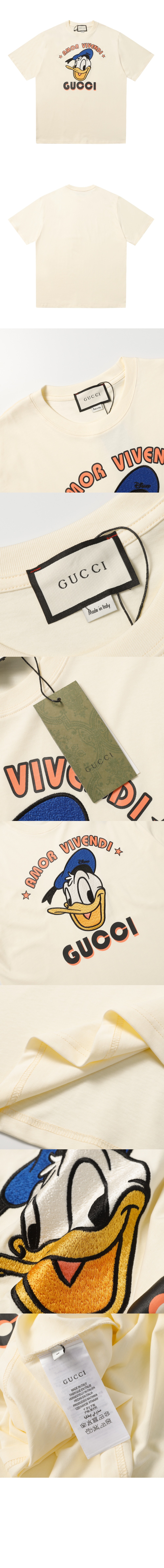 구찌 로고 프린트 반팔