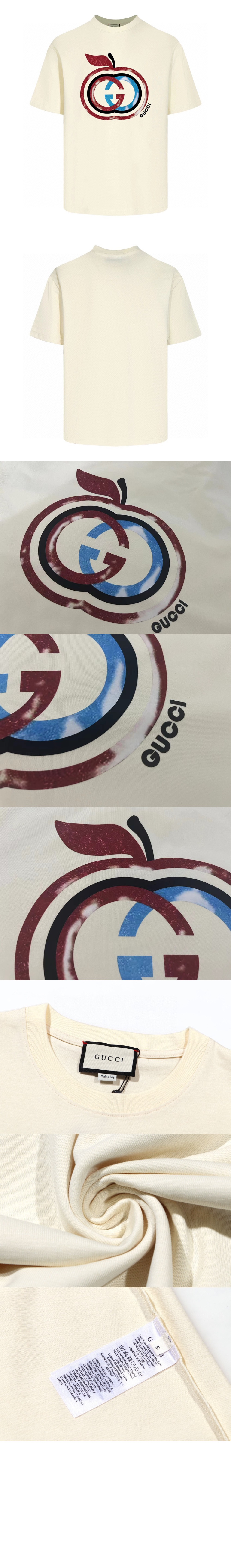 구찌 로고 프린트 반팔