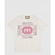 구찌 로고 프린트 반팔