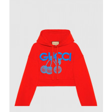 구찌 로고 후드 긴팔