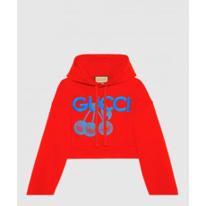 구찌 로고 후드 긴팔