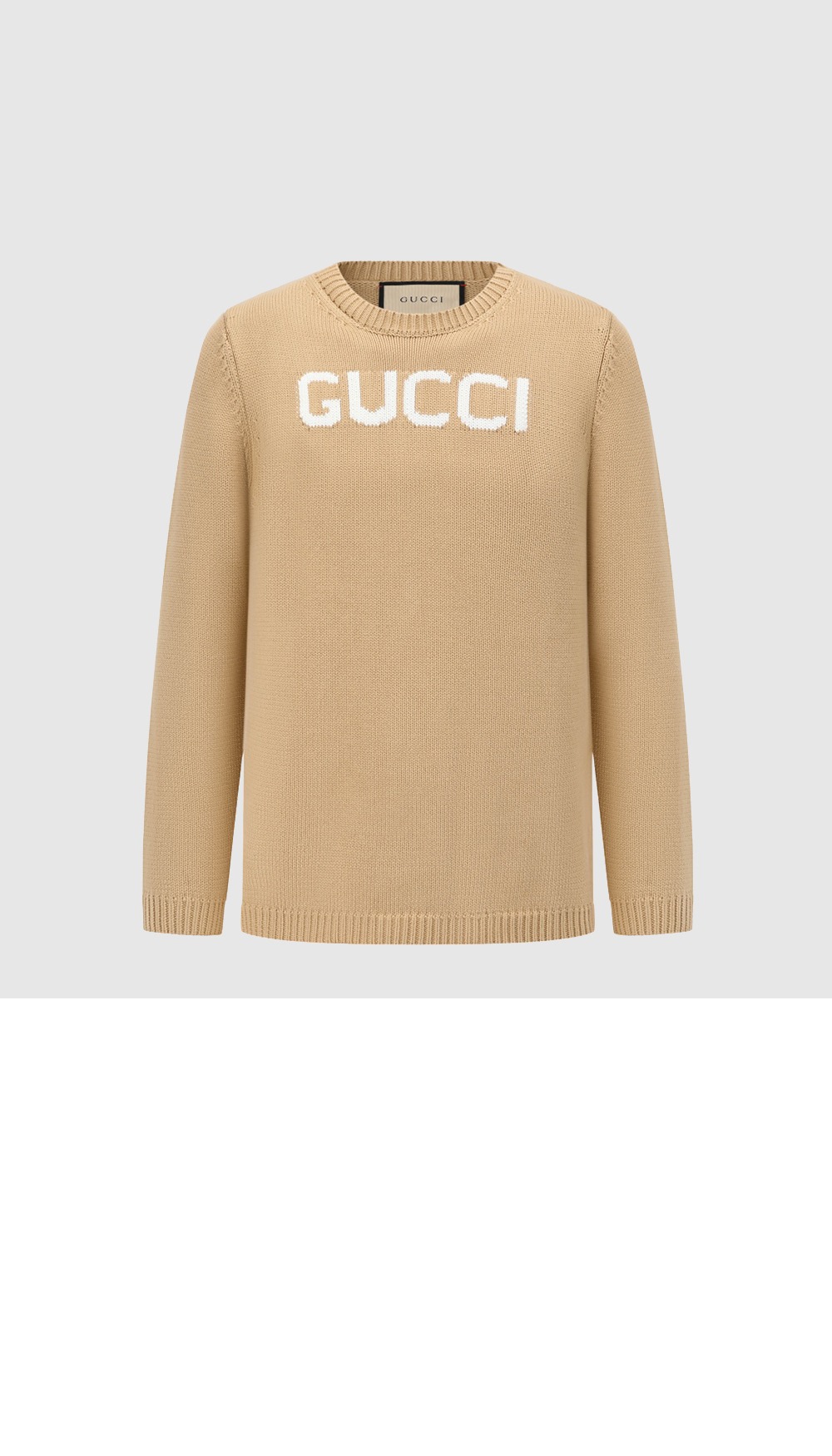 구찌 로고 니트 톱