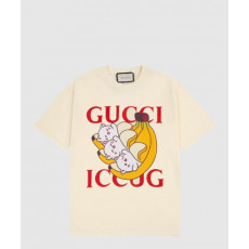 구찌 프린트 면 티셔츠