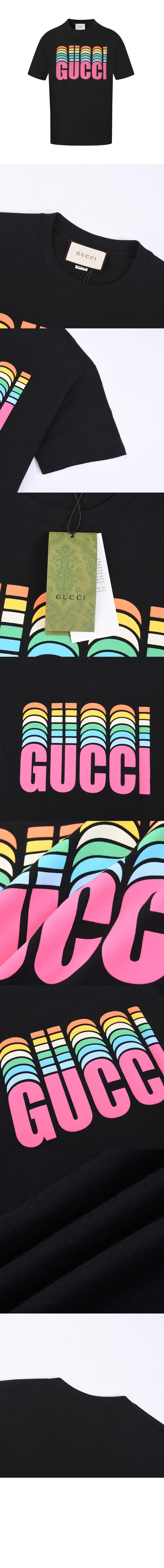 구찌 로고 프린트 반팔