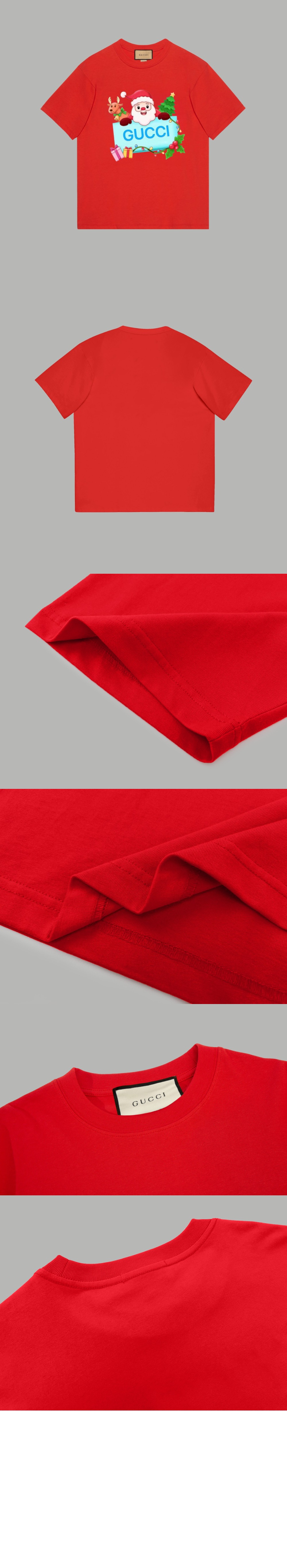 구찌 프린트 면 티셔츠