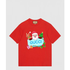 구찌 프린트 면 티셔츠