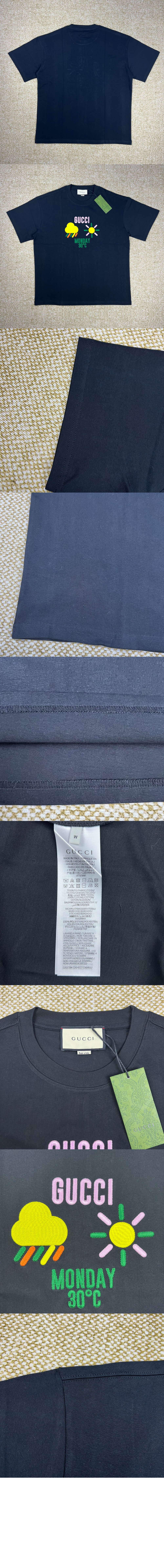 구찌 프린트 면 티셔츠