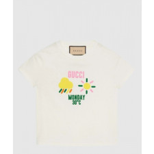 구찌 프린트 면 티셔츠