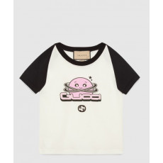 구찌 프린트 면 티셔츠