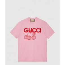 구찌 프린트 면 티셔츠