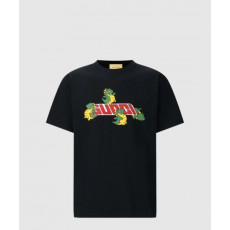 구찌 프린트 면 티셔츠