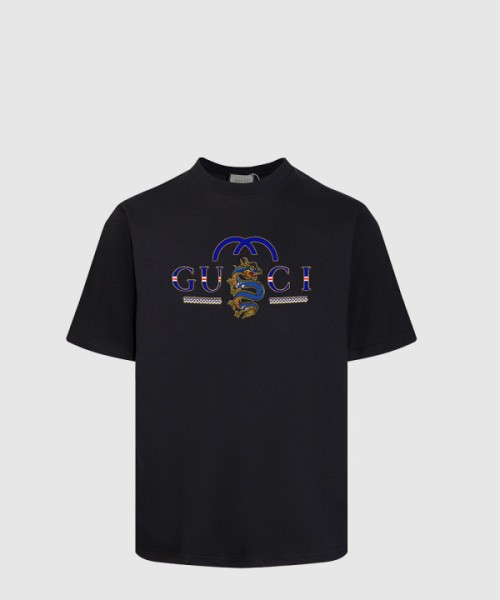 구찌 프린트 면 티셔츠