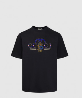 구찌 프린트 면 티셔츠