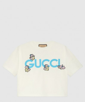 구찌 로고 프린트 반팔