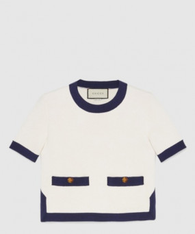 구찌 니트 크롭