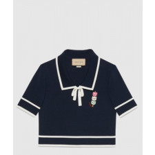 구찌 면 폴로 셔츠