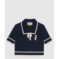 구찌 면 폴로 셔츠