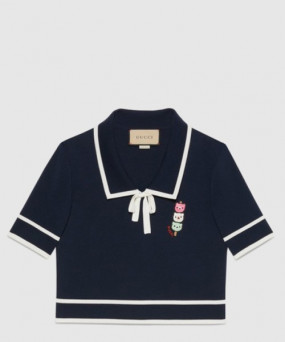 구찌 면 폴로 셔츠