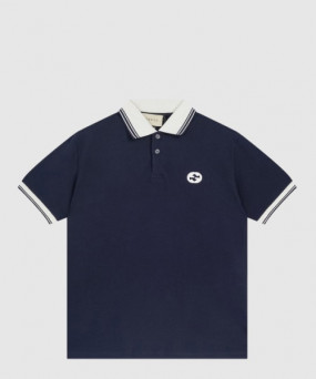 구찌 면 폴로 셔츠