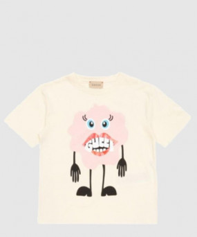 구찌 프린트 면 티셔츠