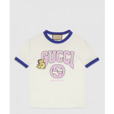 구찌 프린트 면 티셔츠