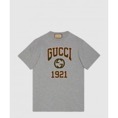 구찌 프린트 면 티셔츠