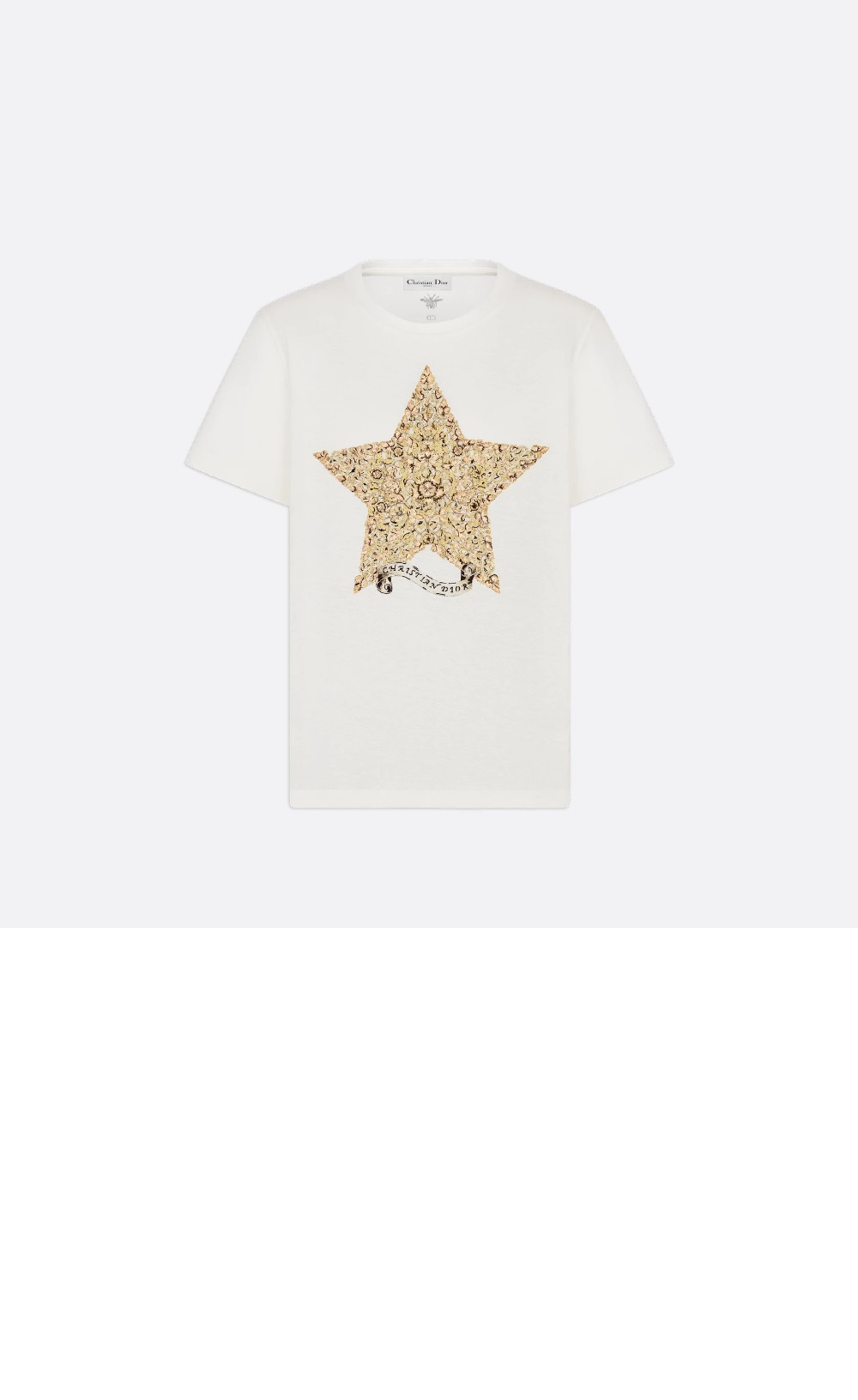 디올 자수 티셔츠