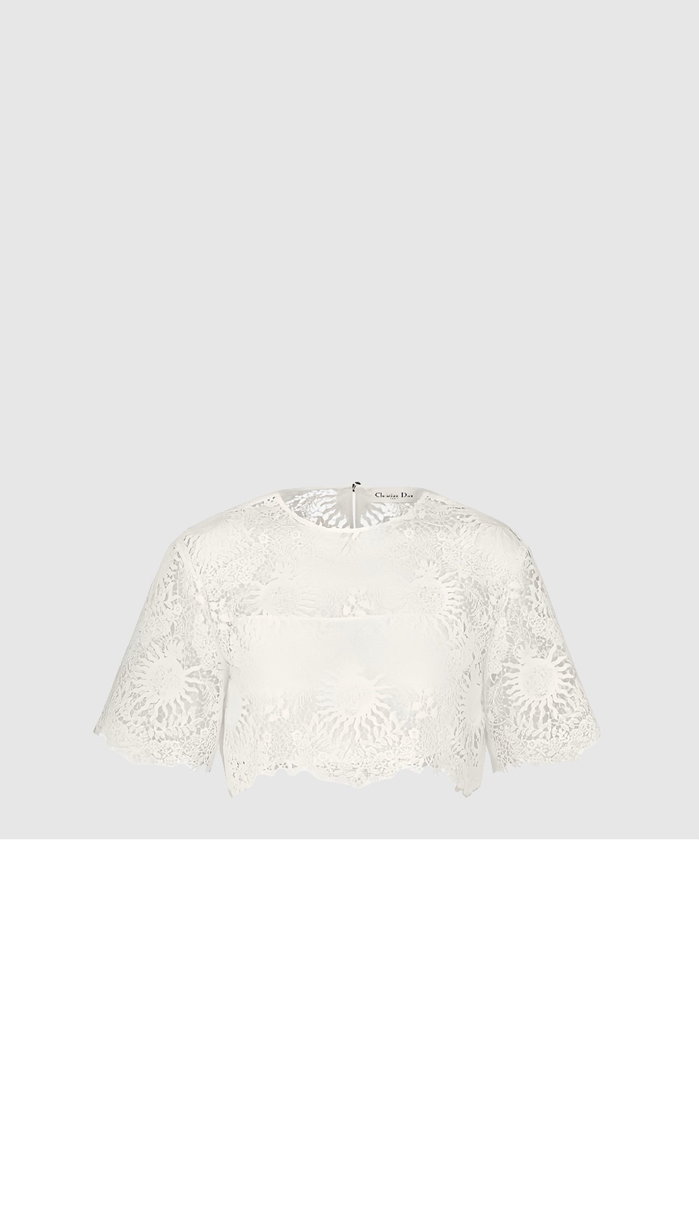 디올 크롭 반소매 탑