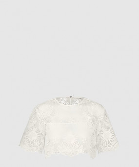 디올 크롭 반소매 탑