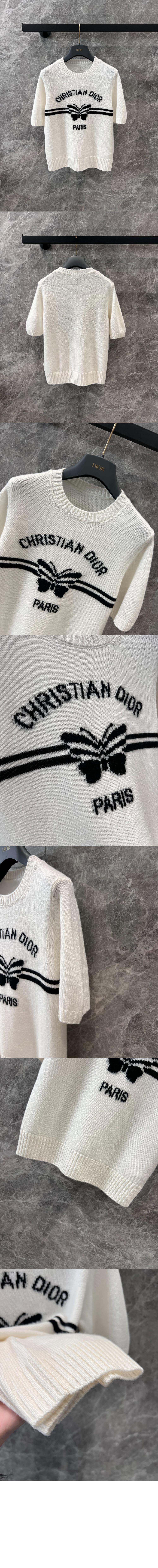 디올 반소매 스웨터