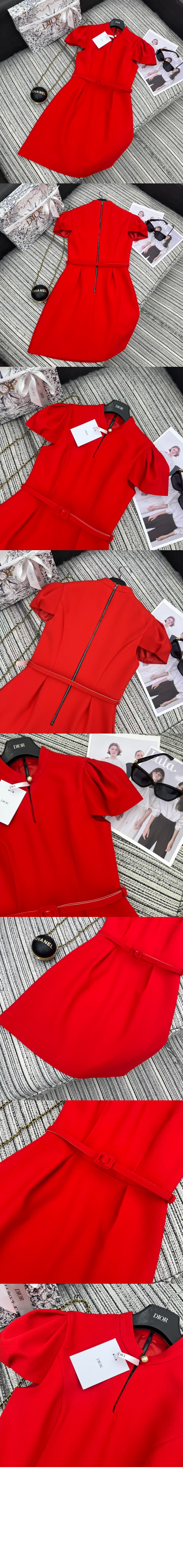 디올 벨트 쇼트 드레스