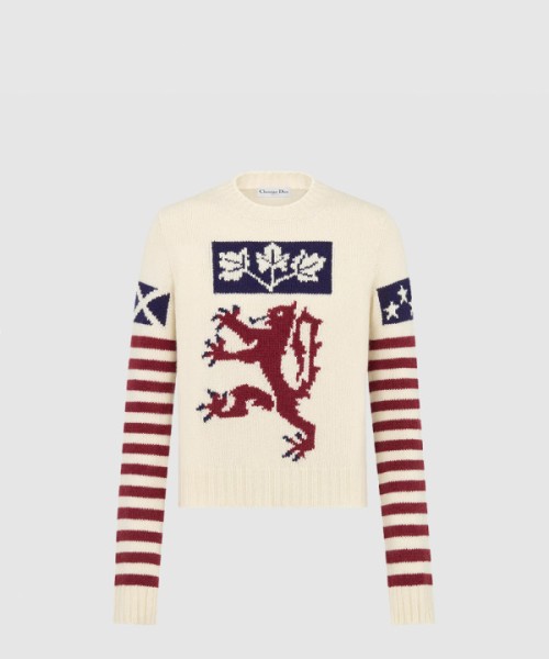 디올 자수 스웨터