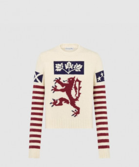 디올 자수 스웨터