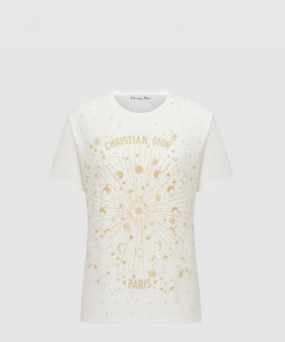 디올 자수 티셔츠