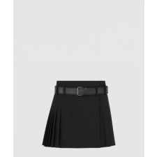 디올 벨트 쇼트 플리츠 치마바지