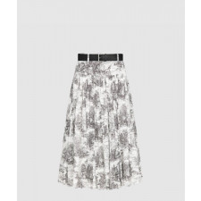 디올 벨트 미디 스커트