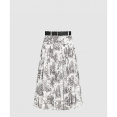 디올 벨트 미디 스커트