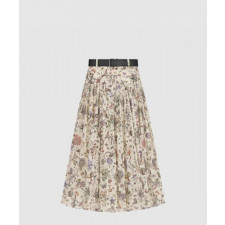 디올 벨트 미디 스커트