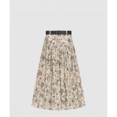 디올 벨트 미디 스커트