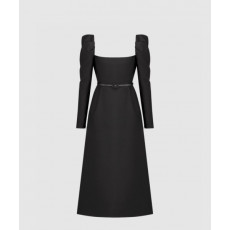 디올 벨트 미디 드레스