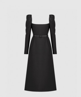 디올 벨트 미디 드레스